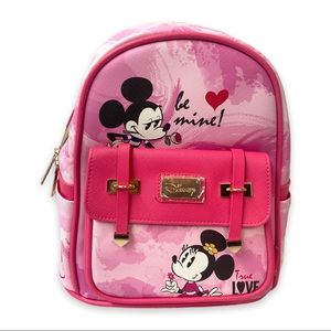 Disney Vegan Leather Mickey and Minnie Mouse Backpack